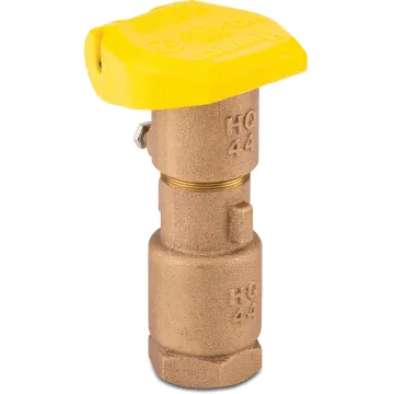 Hunter Q3RC Zawór pionowy mosiądz 3/4" GW żółty